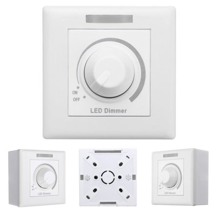 AC220V/110V IR Dimmer Control LED Light Wireless Wall Switch Fireproof Material Single 2