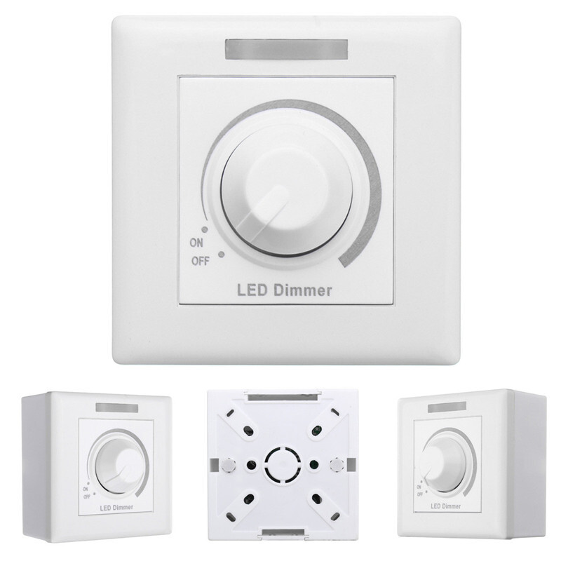 AC220V/110V IR Dimmer Control LED Light Wireless Wall Switch Fireproof Material Single 2 AC220V/110V IR Dimmer Control LED Light Wireless Wall Switch Fireproof Material Single - Image 2