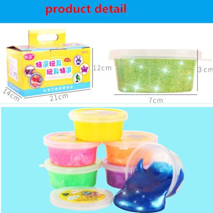 24PCS Colorful Crystal Mud Non Toxic Slime Mud Toys Pinata Luminous Ramen Soil DIY Environmental Toy 3