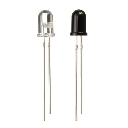 50pcs 5mm 940nm IR Infrared Diode Launch Emitter Receive Receiver LED 4
