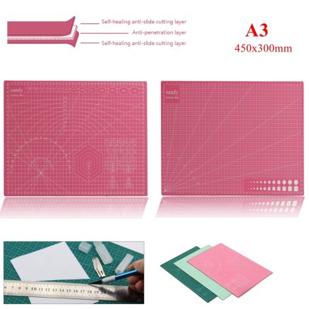 Suleve?„? CM01 A3 PVC Cutting Mat Eco Self Healing Colorful for Craft DIY 450x300x2.5mm 6