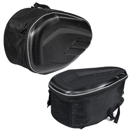 58L Motorcycle Saddlebags Rear Seat Luggage Large Capacity Multi-use Expandable 4