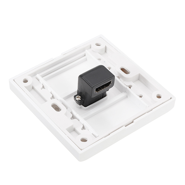 HD 1.4 Wall Plate with Angle Side Female to Female Connector 2