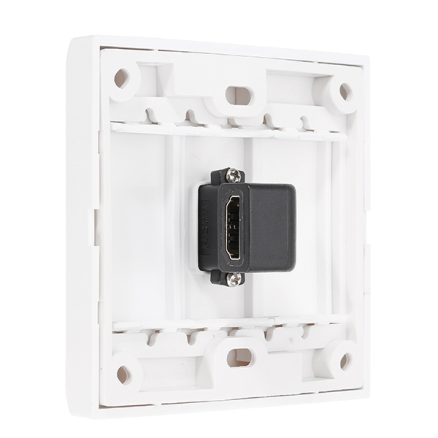 HD 1.4 Wall Plate with Angle Side Female to Female Connector 2