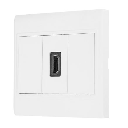 HD 1.4 Wall Plate with Angle Side Female to Female Connector 3