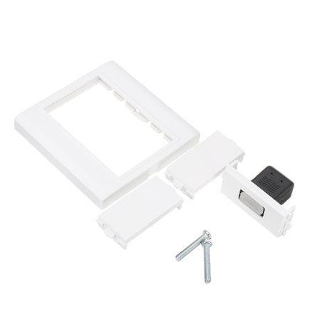 HD 1.4 Wall Plate with Angle Side Female to Female Connector 4