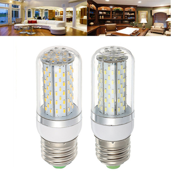 E27 5W SMD3014 120LEDs Warm White Pure White Corn Light Bulb AC85-265V 1 E27 5W SMD3014 120LEDs Warm White Pure White Corn Light Bulb AC85-265V