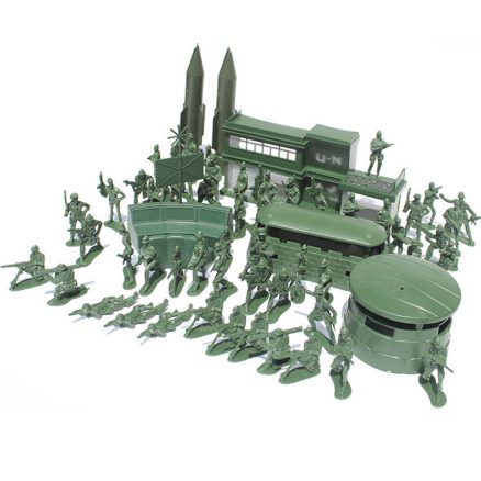 56PCS 5CM Military Soldiers Set Kit Figures Accessories Model For Kids Children Christmas Gift Toys 3