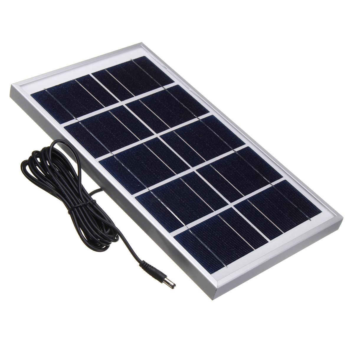 5V 7W Durdable Waterproof Polycrystalline Solar Panel Charger With 3M Cable For Emergency Light 1