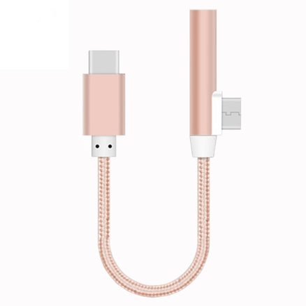 Bakeey?„? 2 in 1 Charging Type C to 3.5mm Audio Jack Adapter Cable for Xiaomi 6 Letv 2 Letv 2 Pro 2