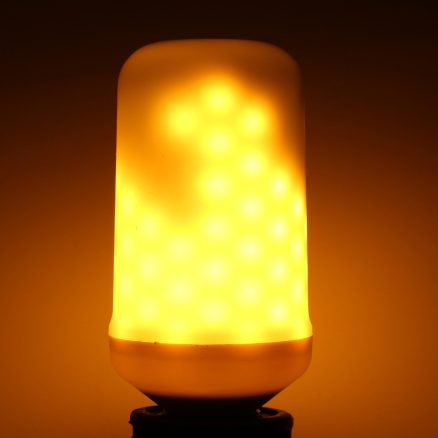 E27 7.5W SMD2835 96LEDs Yellow 1800-2000K General LightingThree Modes Flame Light Bulb AC90-265V 7