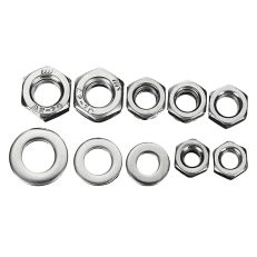 Suleve?„? MXSN2 255pcs Stainless Steel Nylon Lock Nuts Full Nuts Washers Kit M4 M5 M6