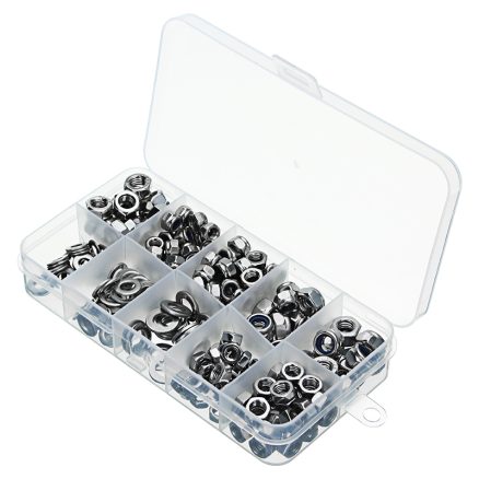 Suleve?„? MXSN2 255pcs Stainless Steel Nylon Lock Nuts Full Nuts Washers Kit M4 M5 M6 5