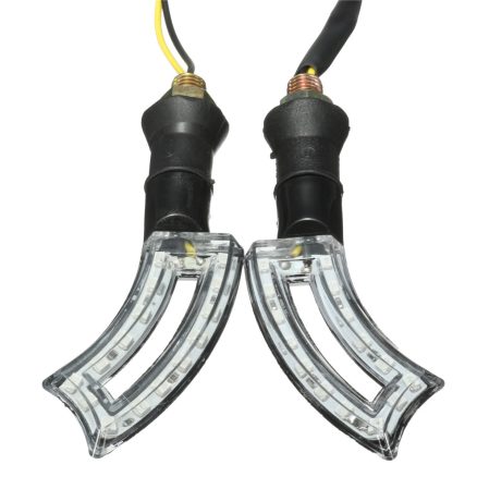 12V 15 LED Motorcycle Turn Signal Indicator Light Lamp Amber Universal 4