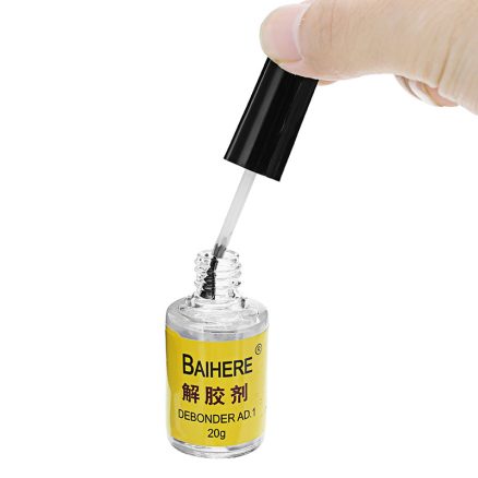 BAIHERE 20g Glue Debonder Remover Dispergator Cleaner for Instant Adhesive 502 Super Glue Nail Glue 3