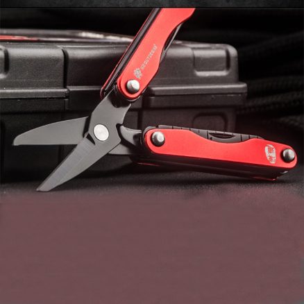 HX OUTDOORS GQ-01A 6 In 1 Mini EDC Scissors MultiFunction Combination Tool Survival Army Knives 4