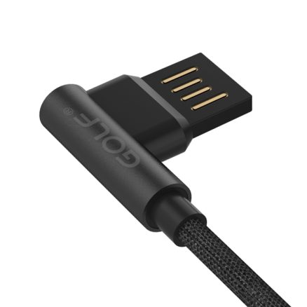 Golf 90 Degree Reversible 2.4A Micro USB Fast Charging Cable 1m For Xiaomi Redmi Note 4X S7 S6 2