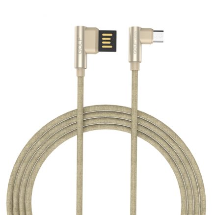 Golf 90 Degree Reversible 2.4A Micro USB Fast Charging Cable 1m For Xiaomi Redmi Note 4X S7 S6 5