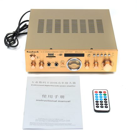 Sunbuck TAV-505BT 400W+400W HiFi bluetooth Power VU Meter Amplifier Stereo Karaoke FM USB Memory Card 6