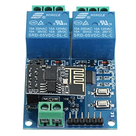 5V ESP8266 Dual WiFi Relay Module Internet Of Things Smart Home Mobile APP Remote Switch 4