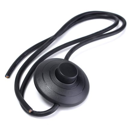 1M Circular Lighting Button Switch with 3 Core Inline Flex Cord for Table Desk Lamp 6