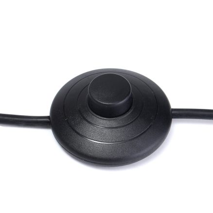 1M Circular Lighting Button Switch with 3 Core Inline Flex Cord for Table Desk Lamp 7