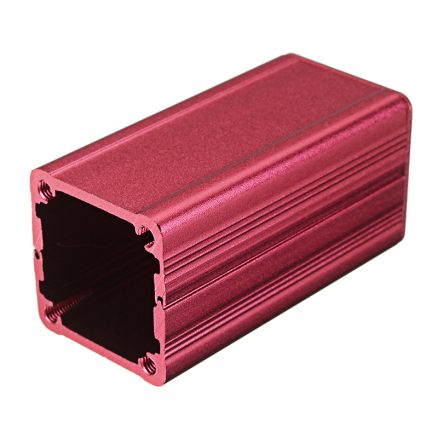 Red Extruded Aluminum Project Box Electronic Enclosure Case DIY Heat Dissipating Tools 50*25*25mm 6