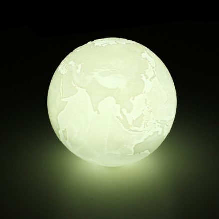 15cm 3D Earth Lamp USB Rechargeable Touch Sensor Color Changing LED Night Light Gift DC5V 3