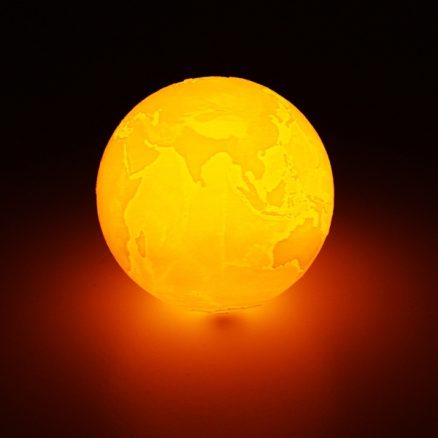 15cm 3D Earth Lamp USB Rechargeable Touch Sensor Color Changing LED Night Light Gift DC5V 4
