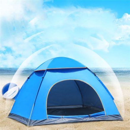 Outdoor 2-3 People Camping Tent Waterproof Automatic Quick Pop Up UV Sunshade Shelter 6