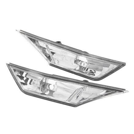 2Pcs Front Left Right Car Clear Lens Bumper Side Marker Lights Plate Lamp for Honda Civil 10TH 16-18 4
