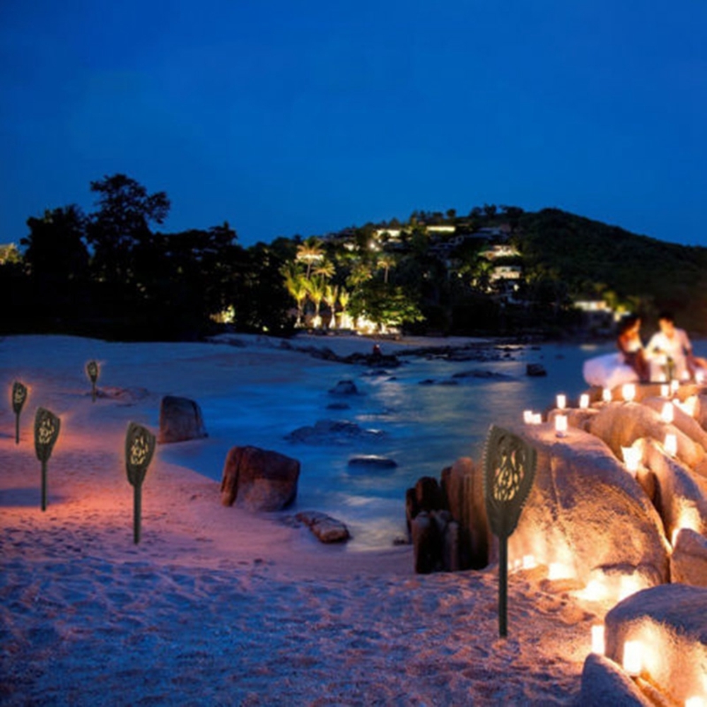 Solar 5W LED Warm White Flame Light Waterproof For Outdoor Garden Path Lawn Wall Landscape Lamp 3 Solar 5W LED Warm White Flame Light Waterproof For Outdoor Garden Path Lawn Wall Landscape Lamp - Image 3