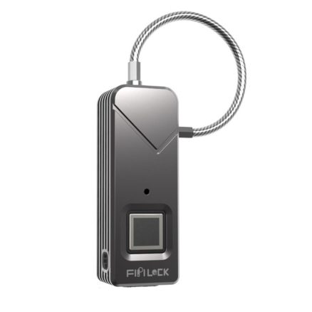 Smart Fingerprint Keyless Padlock Portable Security Fast Unlock Suitcase Backpack Drawer Lock 2