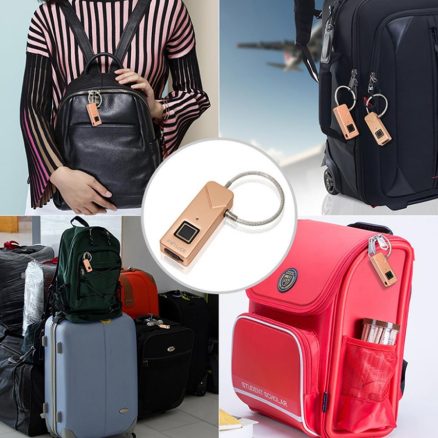 Smart Fingerprint Keyless Padlock Portable Security Fast Unlock Suitcase Backpack Drawer Lock 5