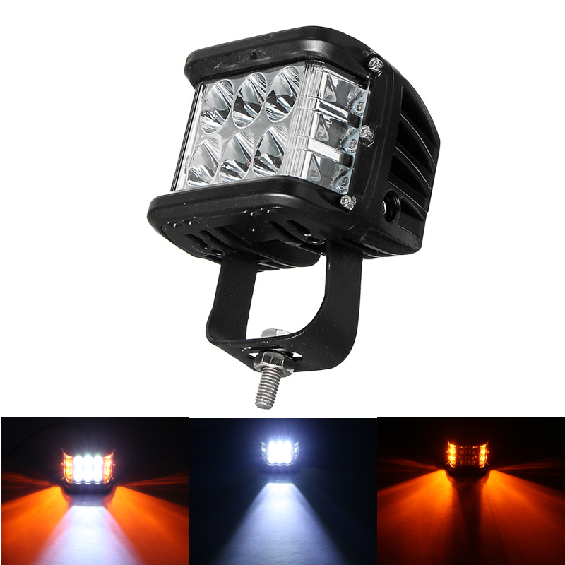 12V 10V-48V LED Work Fog Light Side Shooter Combo Dual Color Driving Offroad SUV Truck 1 12V 10V-48V LED Work Fog Light Side Shooter Combo Dual Color Driving Offroad SUV Truck