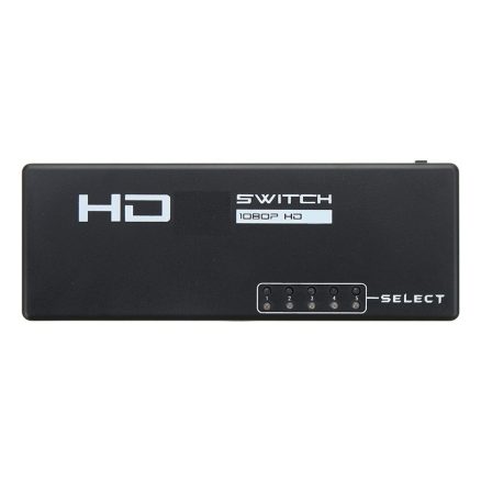 5 Ports 1080P HD 3D Switcher Selector Hub with Remote Controller for TV DVD STB 1