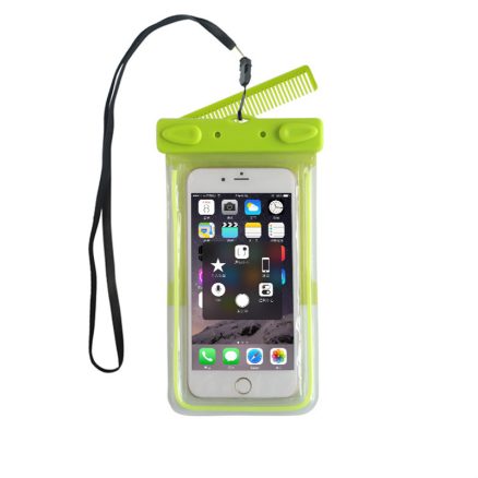 Universal Waterproof Bag With Comb Mirror Transparent Window For Cell Phone Under 6 Inch 4