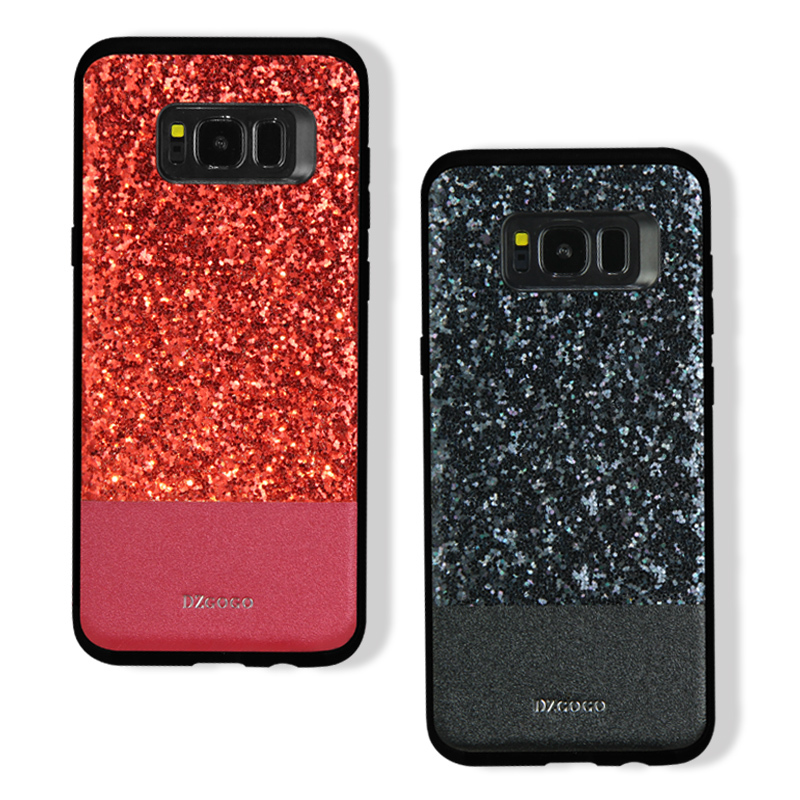 DZGOGO Diamond Bling PU Leather Protective Case for Samsung Galaxy S8 1