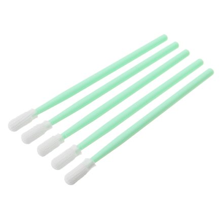 100Pcs Polyester Swab Sticks Microfiber Cleaning Head Swab For Solvent Printer Optical Equipment 2