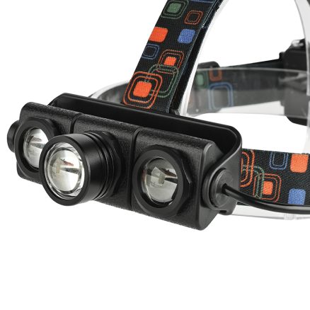 XANES 2603 1100LM T6+2 XPE Led Bicycle Headlamp Telescopic Zoom Running Camping Adjustable 5