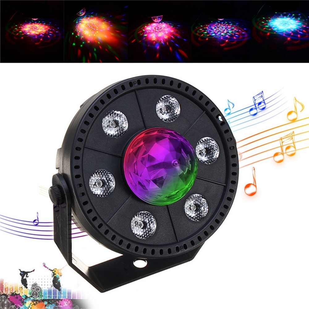 RGB LED Stage Light Strobe Light Crystal Ball Party Club DJ Disco Atmostphere Light AC90-265V 2