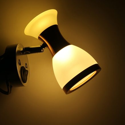 Angle Adjustable LED Reading Light Double Heads Wall Lamp Spot Light Book Light White/Warm White 6