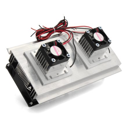 Dual-Core Thermoelectric Cooler DIY Peltier Refrigeration Cooling System Kit with Power Supply 3
