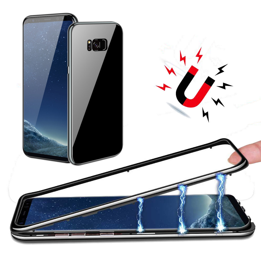 Bakeey Plating Magnetic Adsorption Full Body PC Protective Case for Samsung Galaxy S8/S8 Plus 1