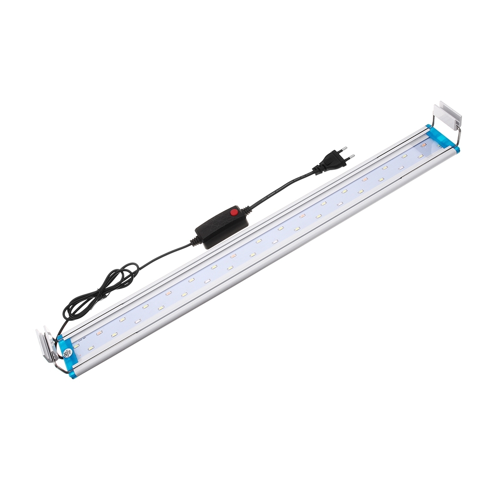 48.5CM Aluminum Adjustable LED Aquarium Light Fish Tank Panel Lamp Blue+White AC220V 1 48.5CM Aluminum Adjustable LED Aquarium Light Fish Tank Panel Lamp Blue+White AC220V