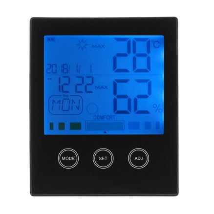CH-909 Large LCD Digital Thermometer Hygrometer Temperature Humidity Gauge Alarm Clock Thermometer 1