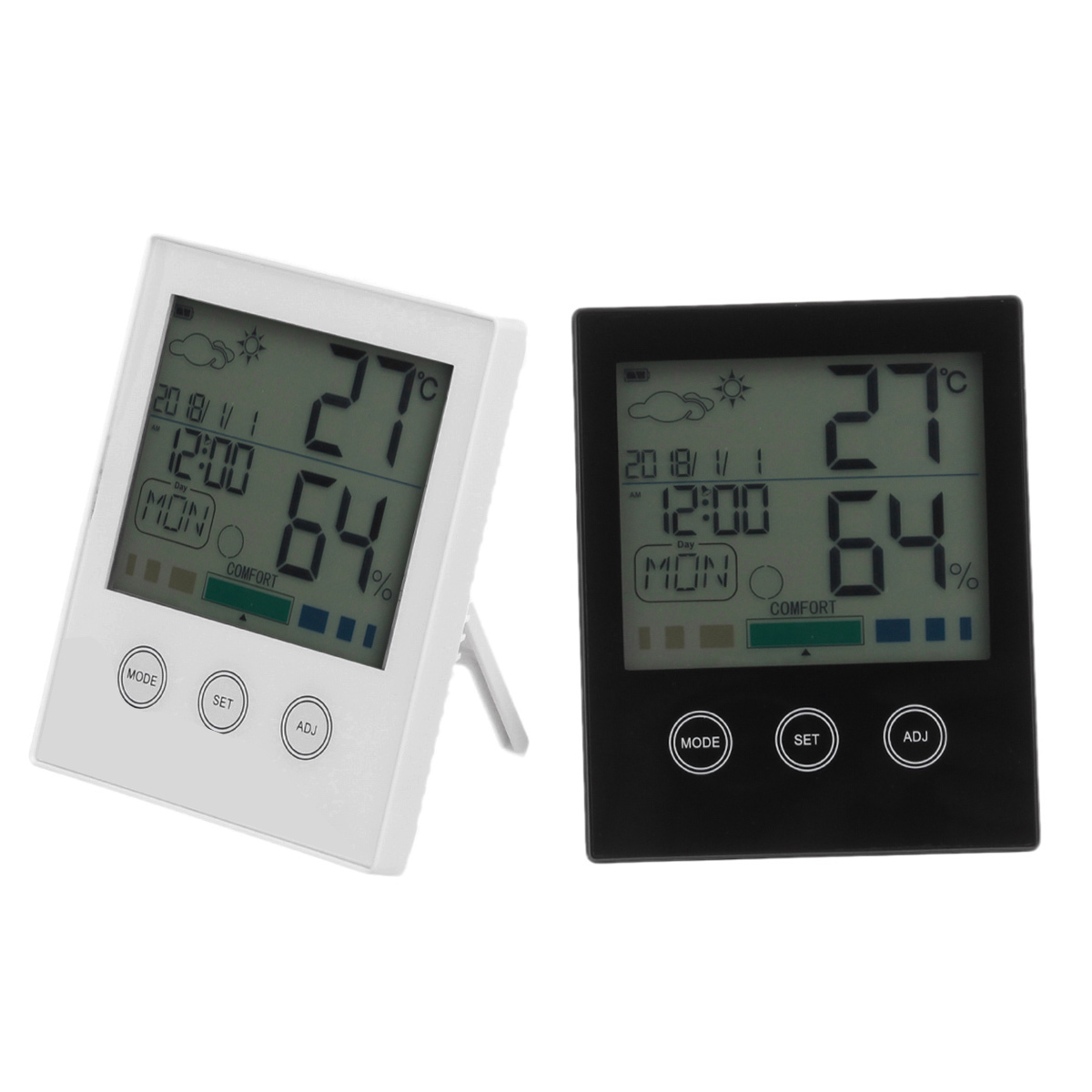 CH-909 Large LCD Digital Thermometer Hygrometer Temperature Humidity Gauge Alarm Clock Thermometer 7 CH-909 Large LCD Digital Thermometer Hygrometer Temperature Humidity Gauge Alarm Clock Thermometer - Image 7