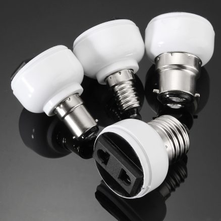 E27 E14 B22 B15D Lamp Bulb Adapter Socket Holder Convert To US/EU Power Female Outlet 2