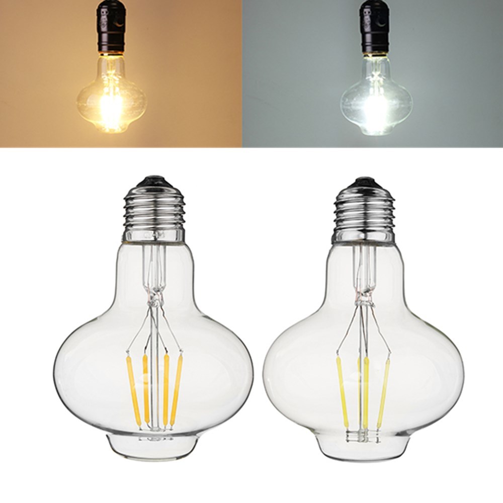 E27 G80 3W Warm White Pure White Filament Incandescent Light Bulb for Home AC85-265V 2