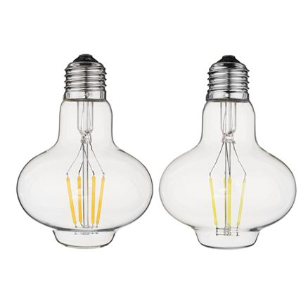 E27 G80 3W Warm White Pure White Filament Incandescent Light Bulb for Home AC85-265V 2